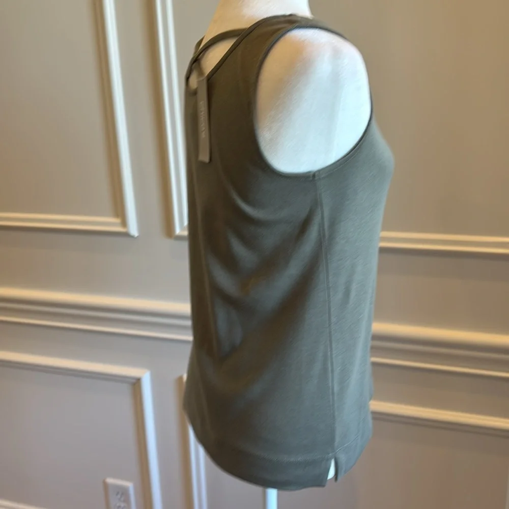 NWT! Chico's Olive Green Knit Tank - Picture 6 of 9